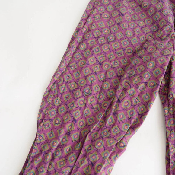 Vintage L.L. Bean Purple  with Shape Design Pants Med - Picture 10 of 14